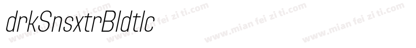 Adirek Sans ExtraBold Italic字体转换